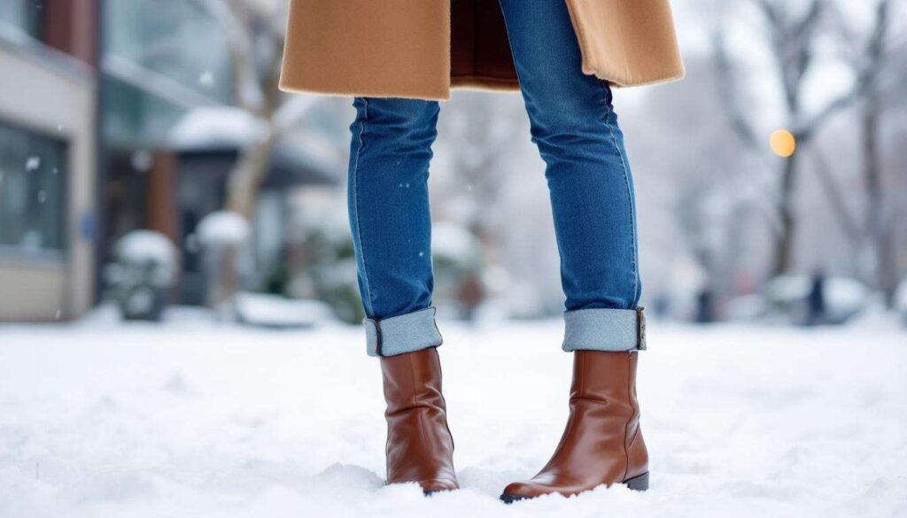 Dieser 10-Sekunden-Trick macht Jeans & Stiefel-Looks im Winter 10-mal stilvoller
