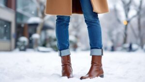 Dieser 10-Sekunden-Trick macht Jeans & Stiefel-Looks im Winter 10-mal stilvoller