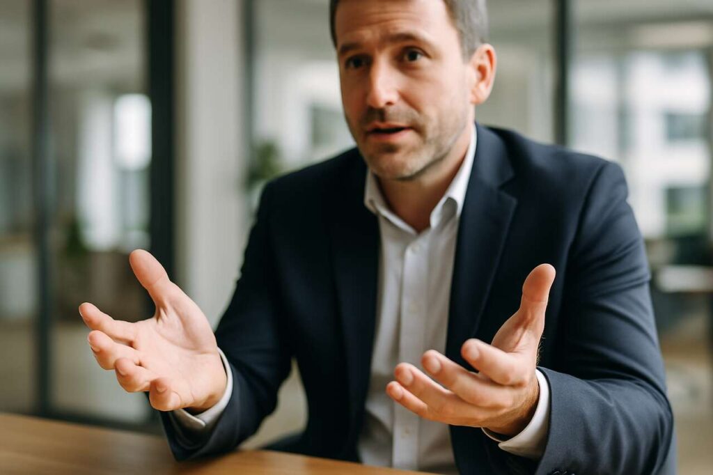 Was bedeutet es, wenn jemand beim Sprechen die Handflächen nach oben zeigt, laut Psychologie?